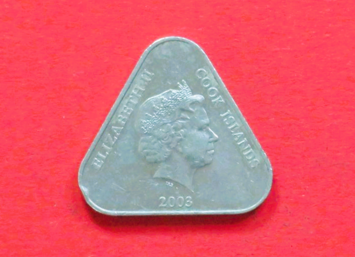 Cook Inseln: 2 Dollars, 2003-2010, gebraucht (used / ss), # 902