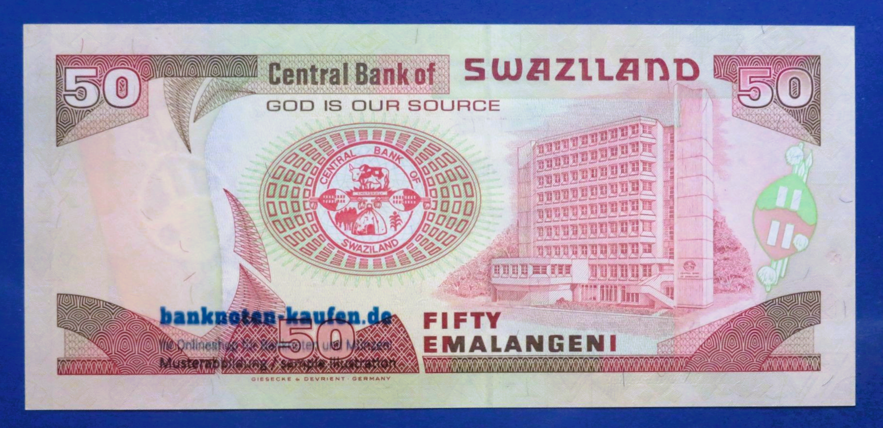 Swasiland, 50 Emalangeni, 2001, kassenfrisch (UNC), P-31