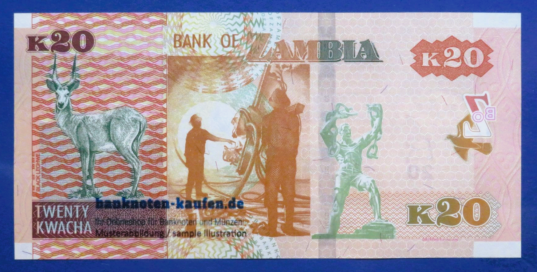 Zambia, 20 Kwacha, 2020, uncirculated (UNC), P-59c