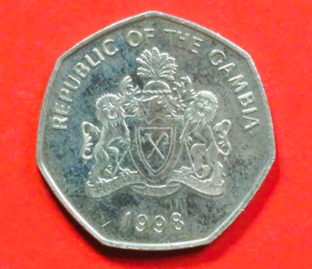 Gambia, 1 Dalasi, 1998, gebraucht (used / ss-vz), # 68