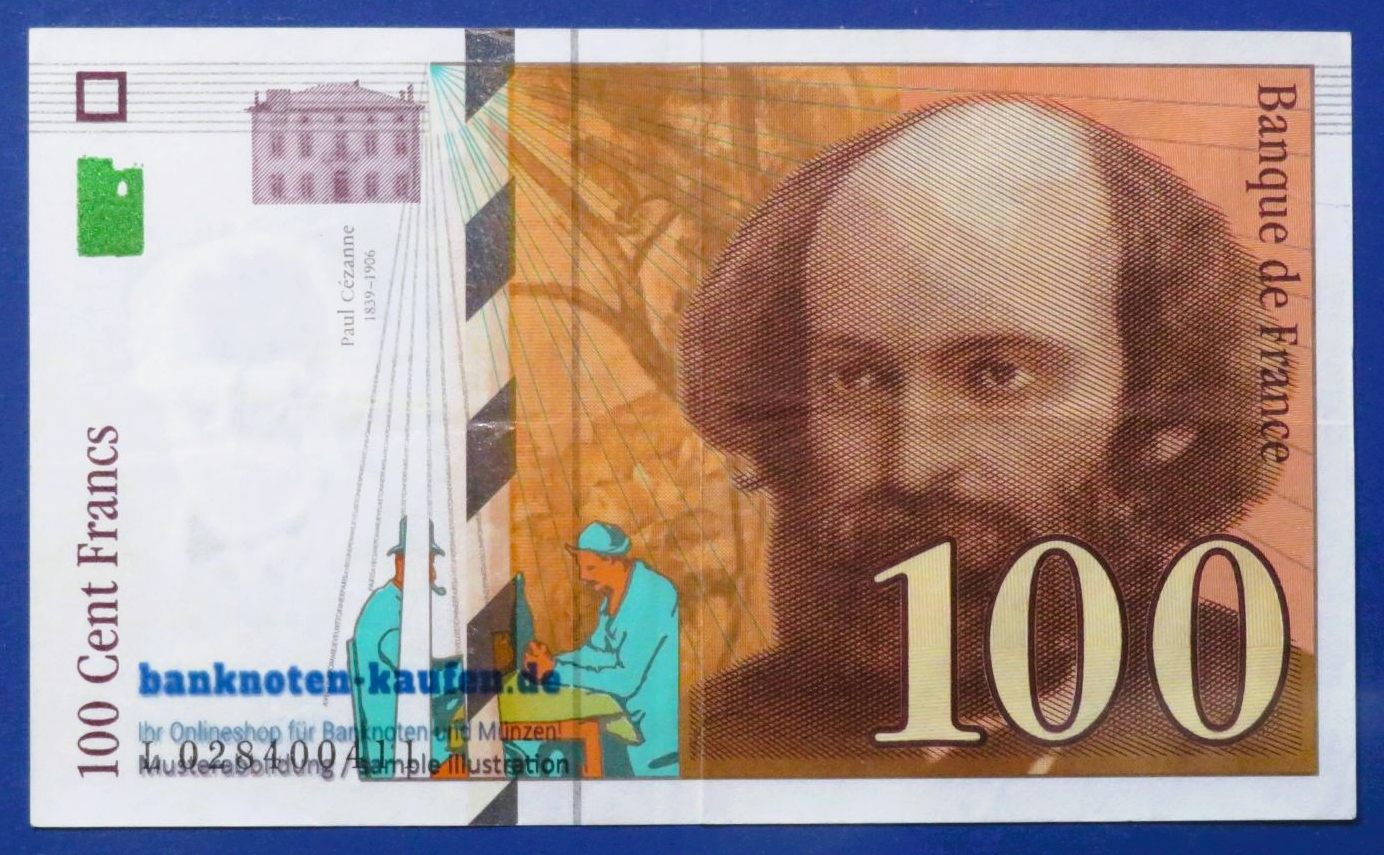 France, 100 Francs, 1997, circulated (USED / VF+), P-158