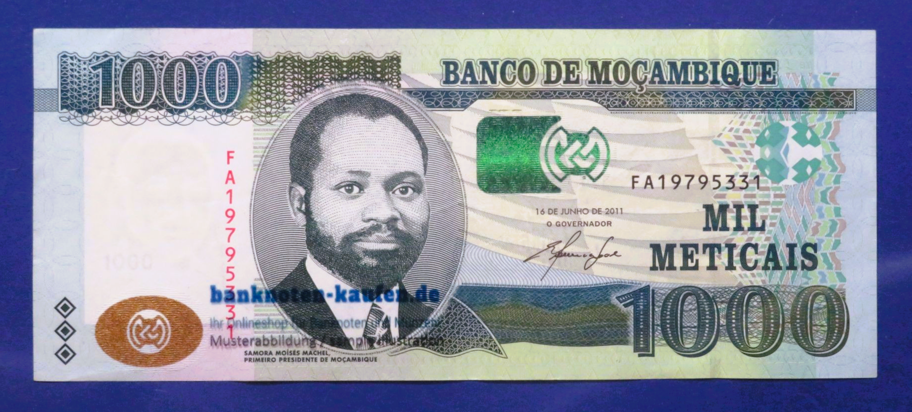 Mosambik, 1.000 Meticais, 2011, gebraucht (USED / VF+), P-154a