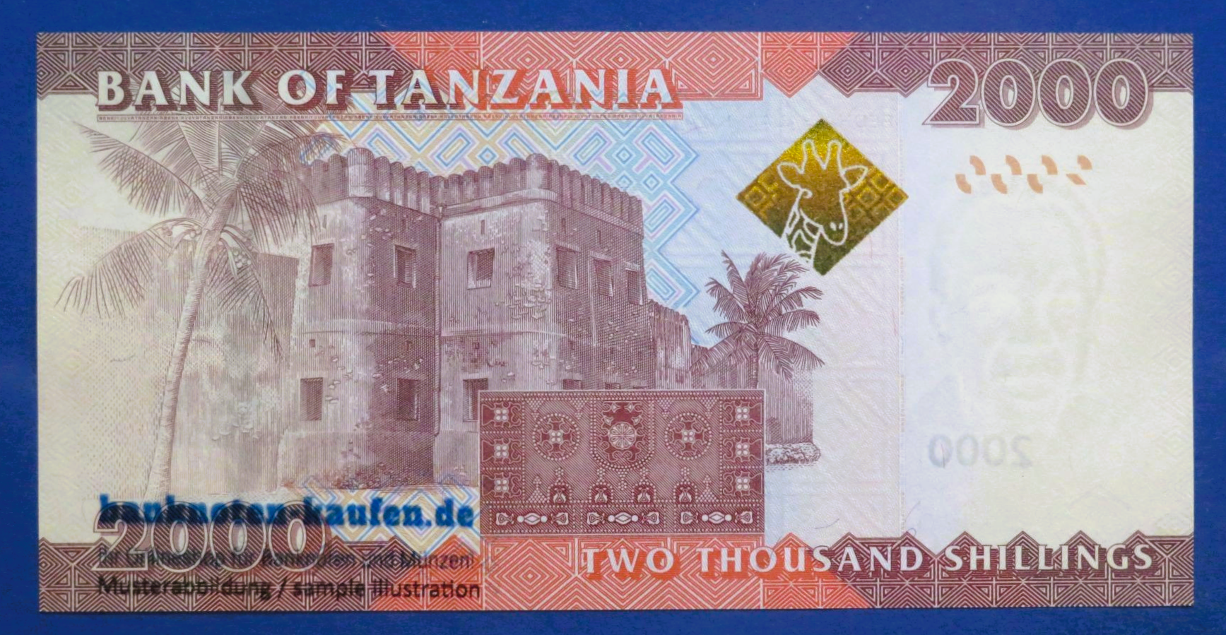 Tansania, 2.000 Shillings, 2020ND, kassenfrisch (UNC), P-42c