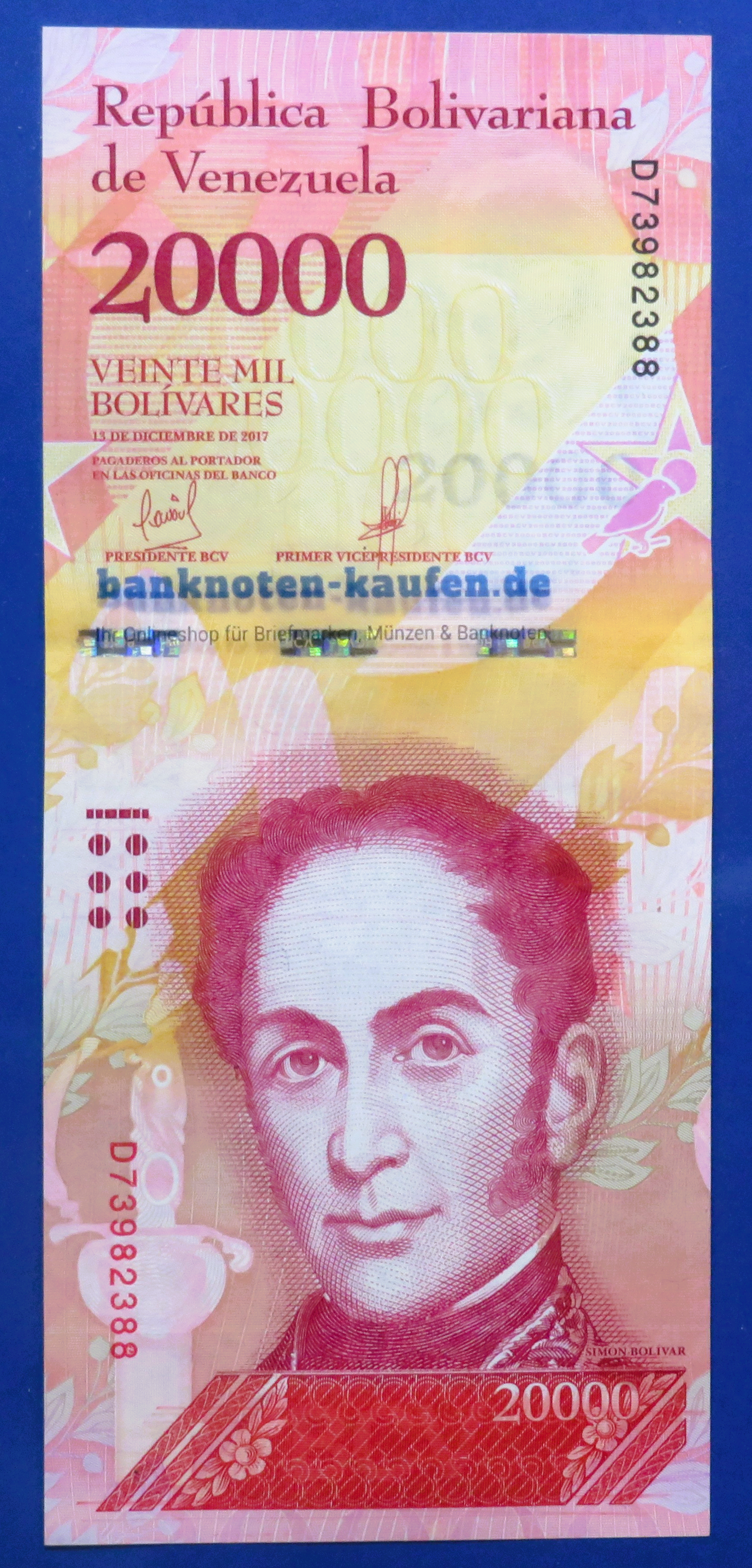 Venezuela - 20,000 Bolivares fuerte, 2017, uncirculated (UNC), P-99