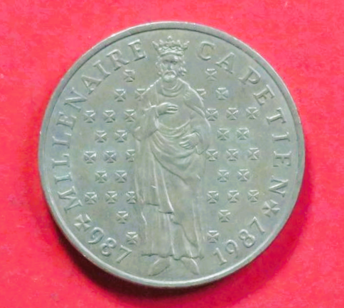 Frankreich:  10 Francs, 1987, gebraucht (used / ss+), Gedenkausgabe, # 254