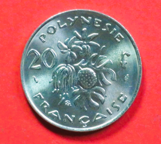 französisch Polynesien: 20 Francs, 1972+, gebraucht (used / vz), # 16