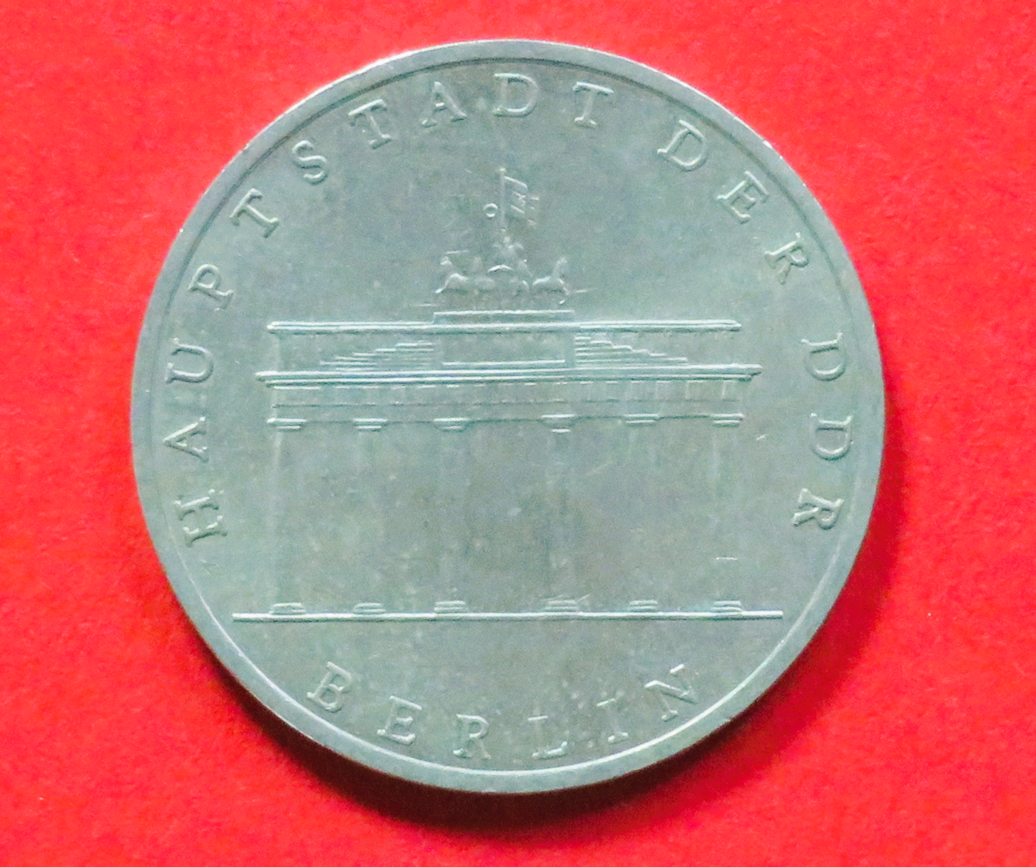 DDR: 5 Mark, 1971, gebraucht (used / ss+), Gedenkausgabe, # 31.1