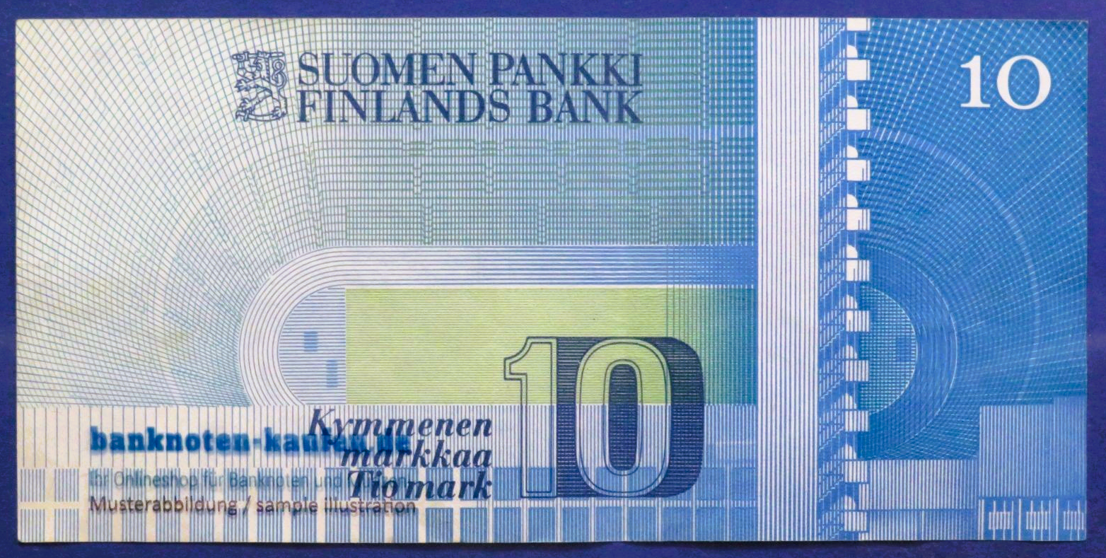 Finnland, 10 Markkaa, 1986, gebraucht (USED / VF), P-113