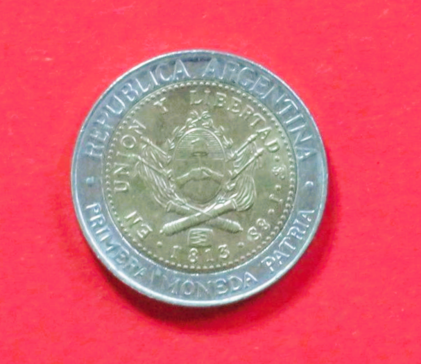 Argentina:  1 Peso, 2013, circulated (used / vf-xf), Commemorative issue, # 182