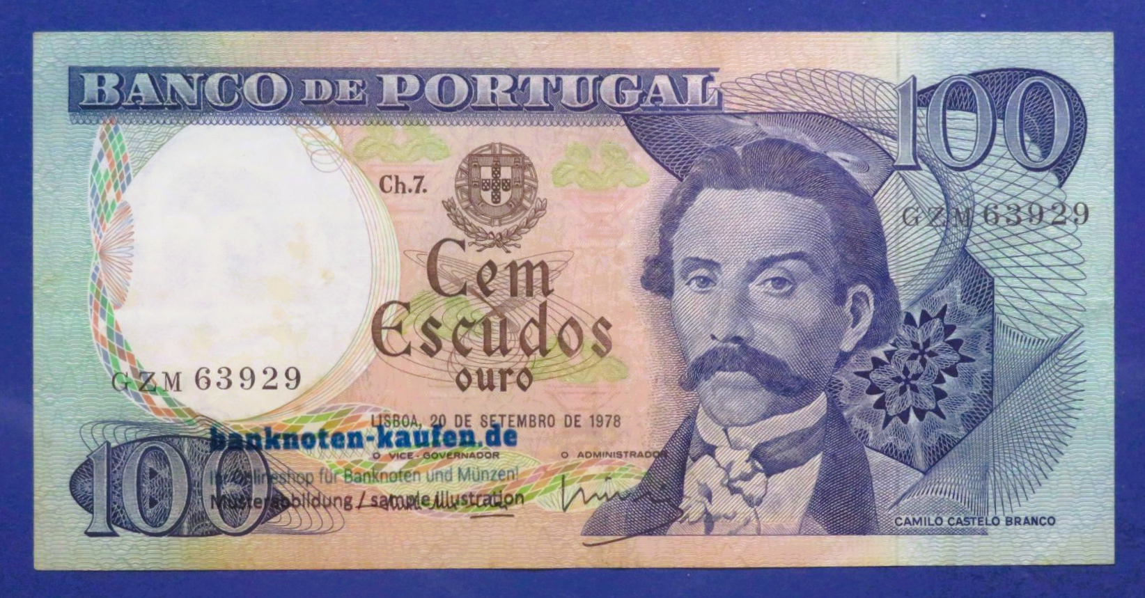 Portugal, 100 Escudos, 1978, gebraucht (USED / VF+), P-169b