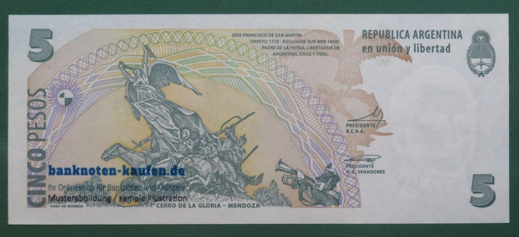 Argentina, 5 Pesos, 2003ND, uncirculated (UNC), P-353