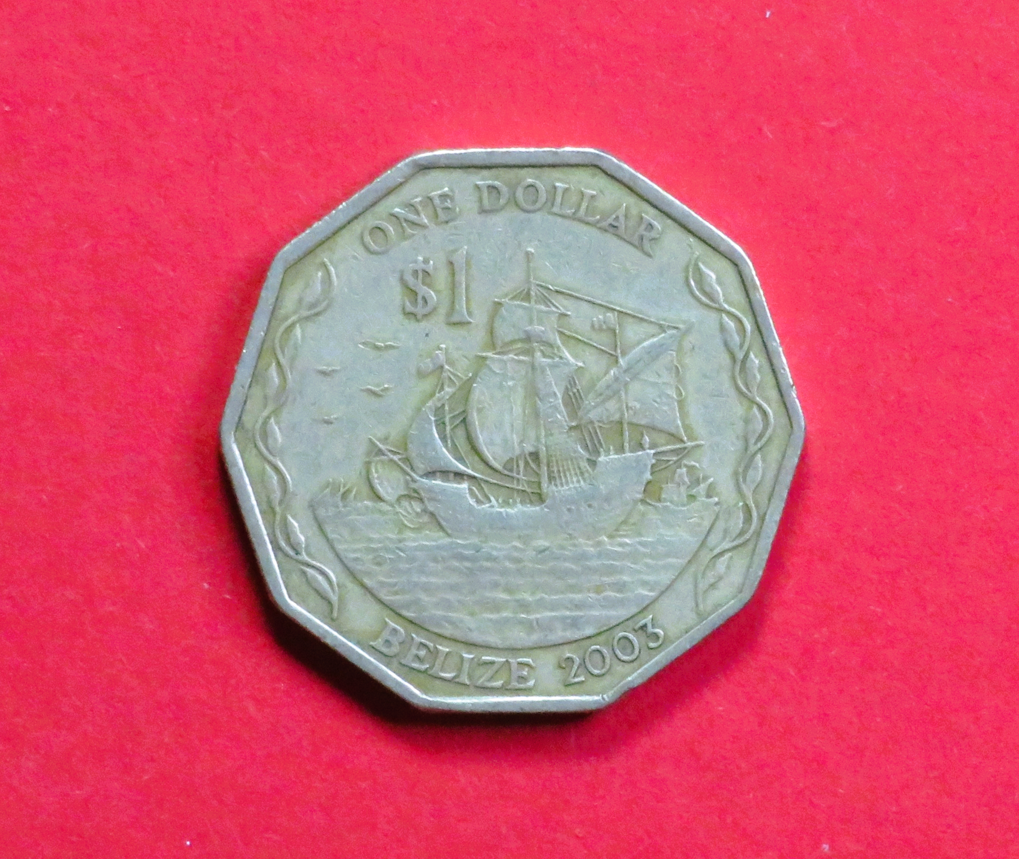 Belize:  1 Dollar, 1990+, circulated (used / ss)