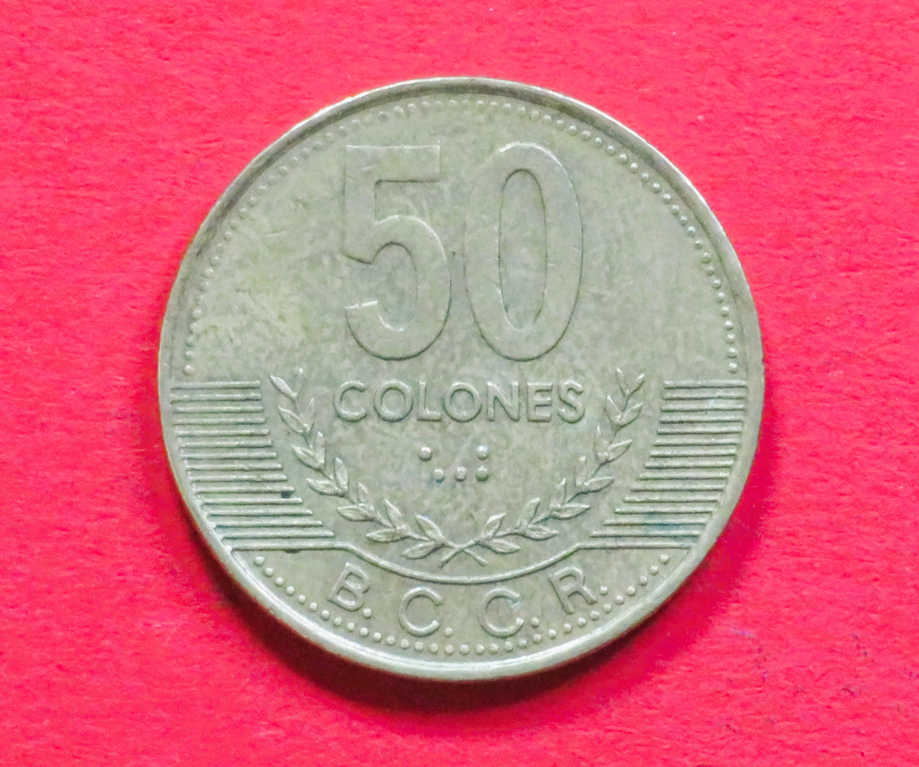 Costa Rica: 50 Colones, 1997-2002, gebraucht (used / ss), # 91
