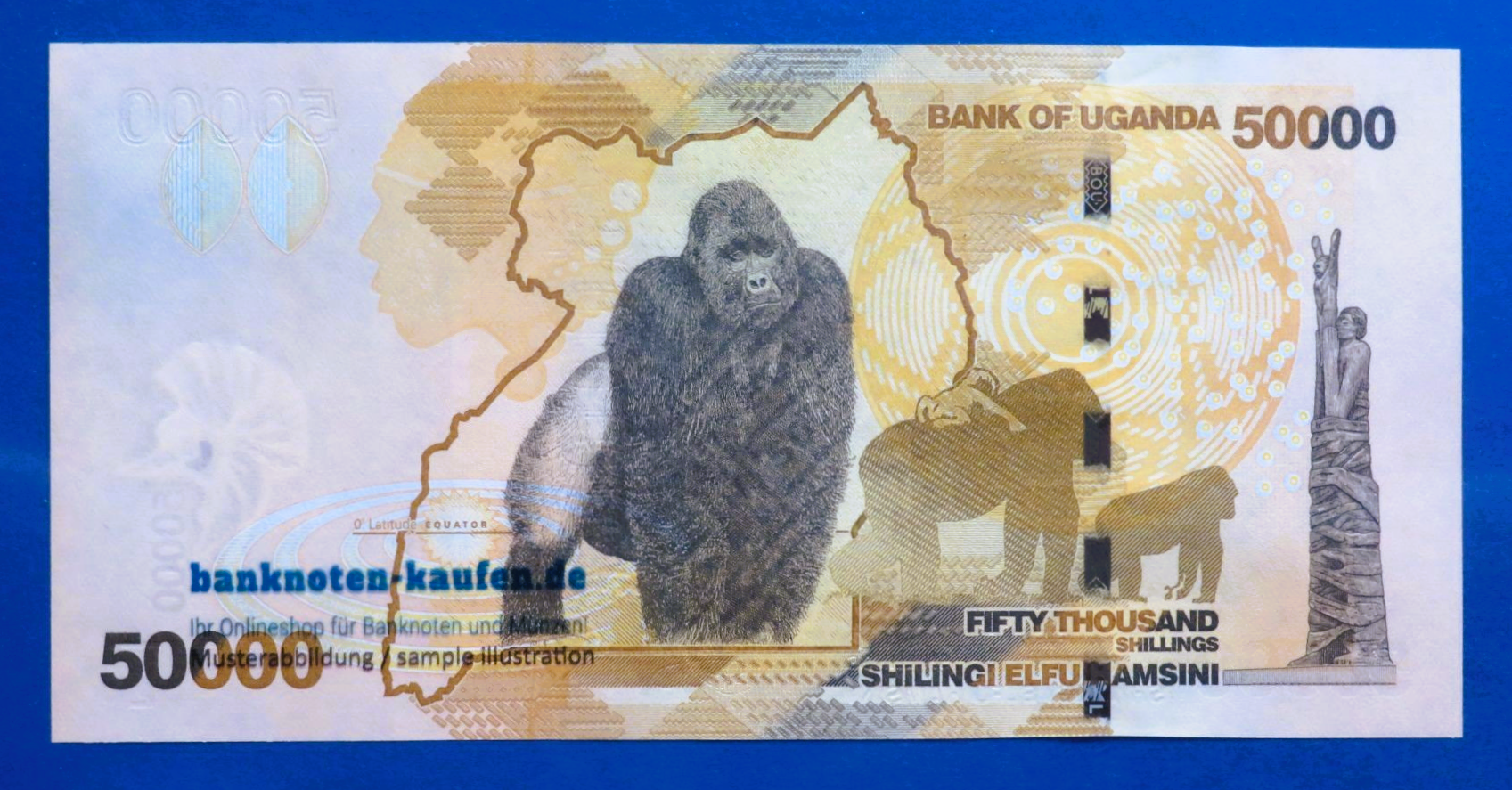 Uganda - 50,000 Shillings, 2021, uncirculated (UNC), P-54e