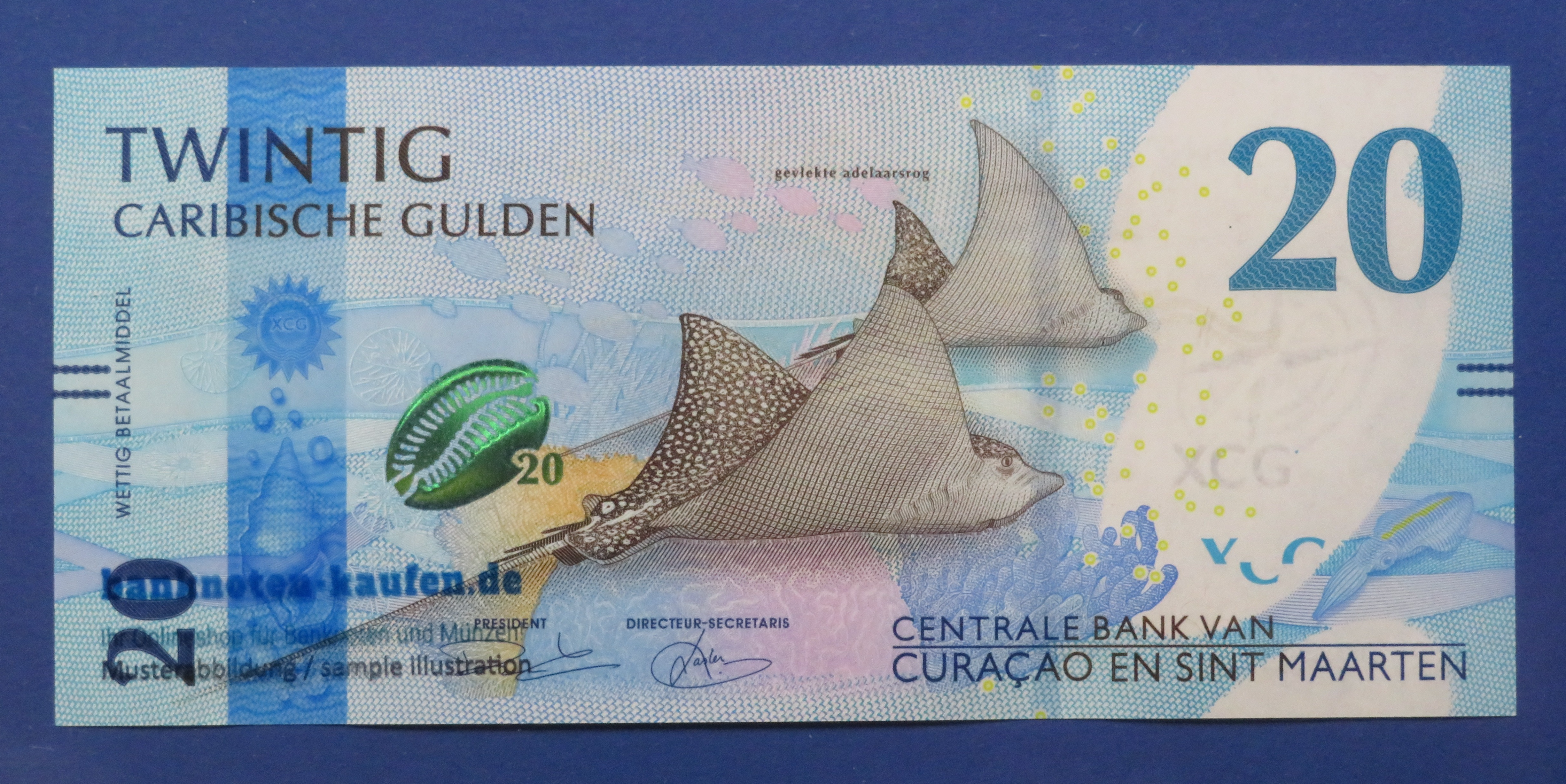 Curacao and Sint Maarten, 20 caribbean Guilder, 2025, uncirculated (UNC)