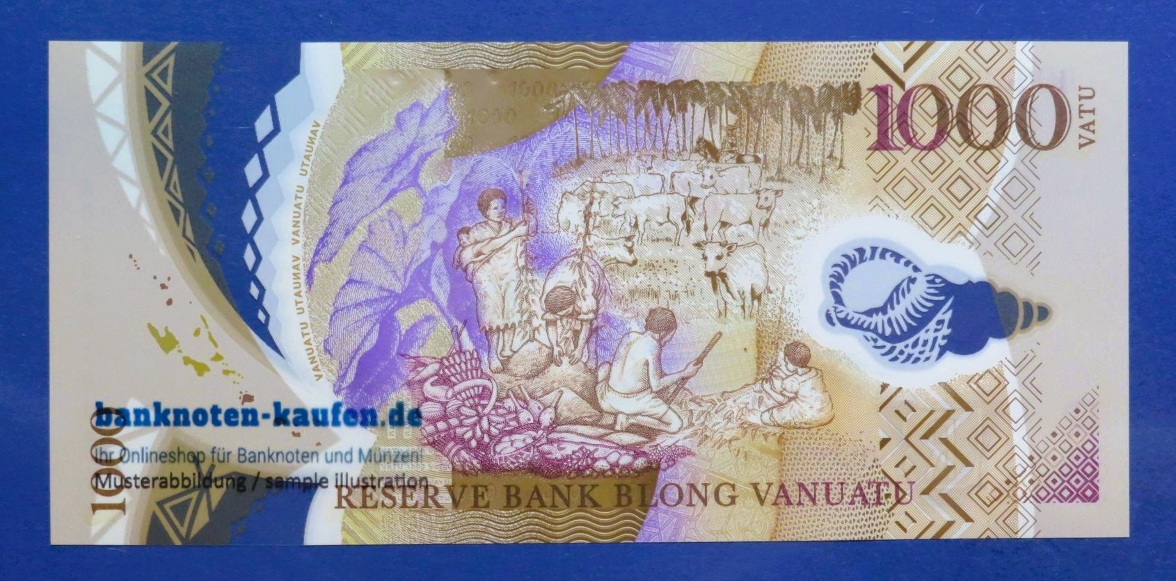 Vanuatu, 1.000 Vatu, 2020ND, kassenfrisch (UNC), Polymer, P-13b