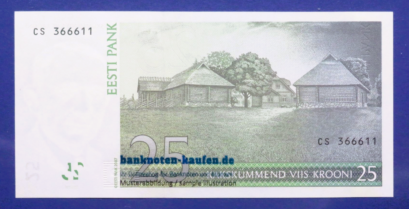 Estland, 25 Krooni, 2007, kassenfrisch (UNC), P-87b