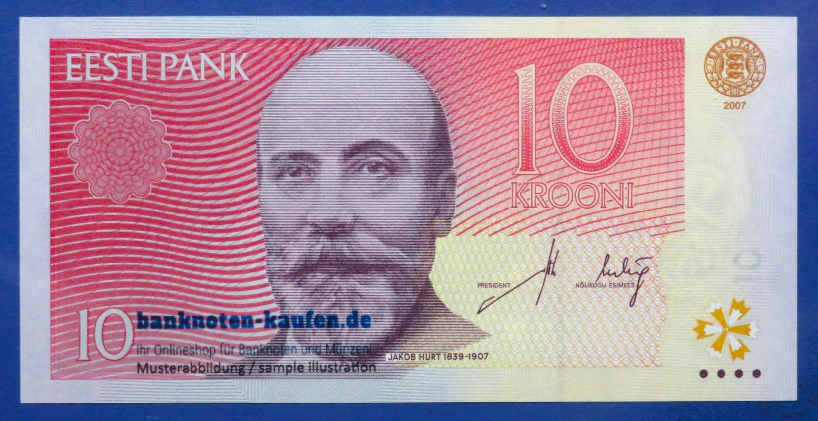 Estonia, 10 Krooni, 2007, uncirculated (UNC), P-86b