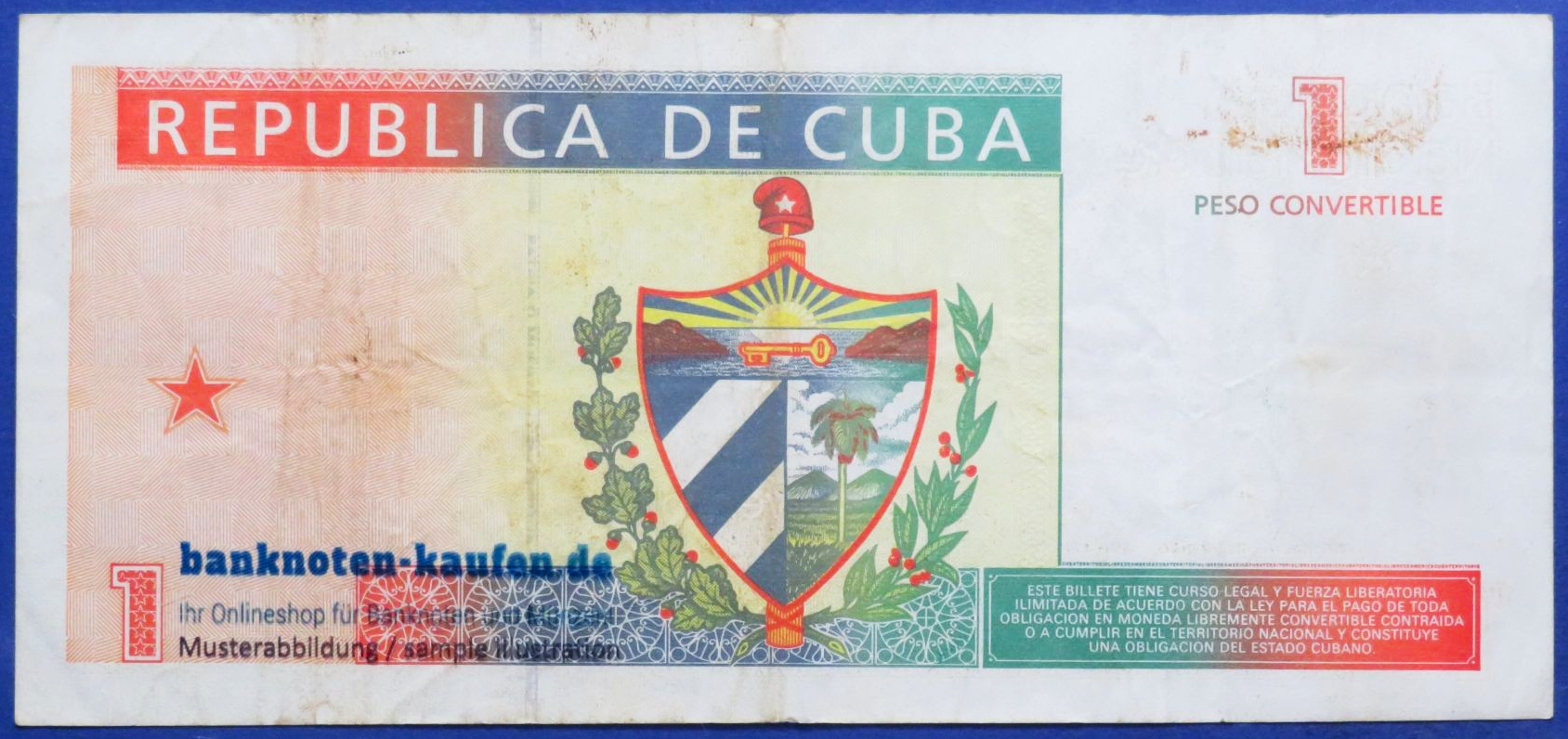 Karibik, 1 Peso convertible, 1994, gebraucht (USED / VF-)