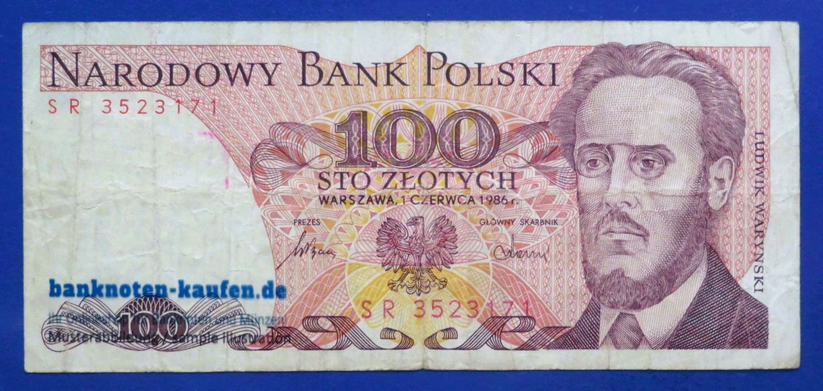 Poland, 100 Zloty, 1986, circulated (USED / F), P-143e