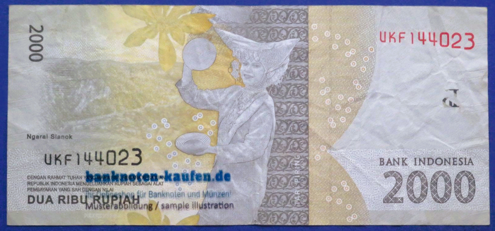 Indonesia - 2,000 Rupiah, 2016, circulated (USED / F), P-155
