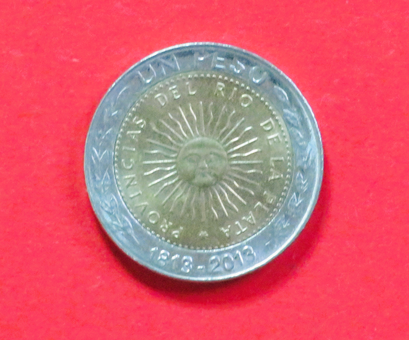 Argentina:  1 Peso, 2013, circulated (used / vf-xf), Commemorative issue, # 182