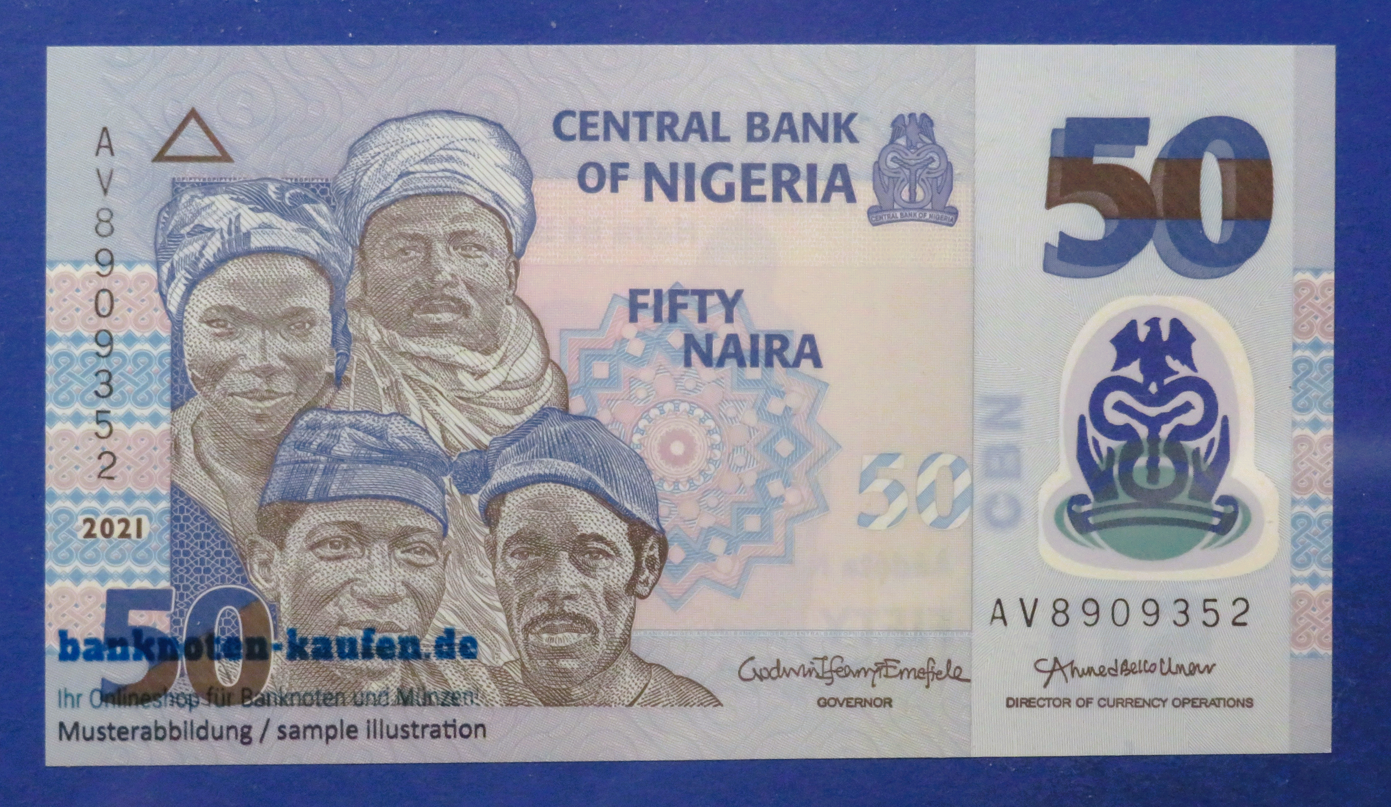 Nigeria, 50 Naira, 2021, uncirculated (UNC), Polymer, P-40k