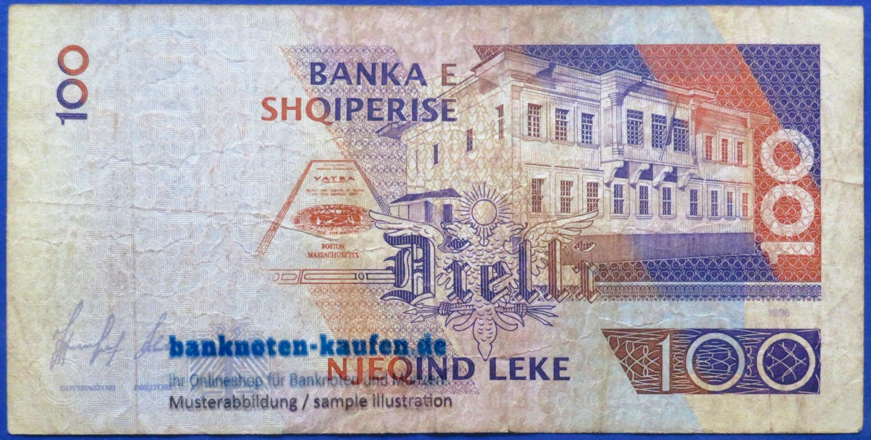 Albanien, 100 Leke, 1996, gebraucht (USED / F), P-62