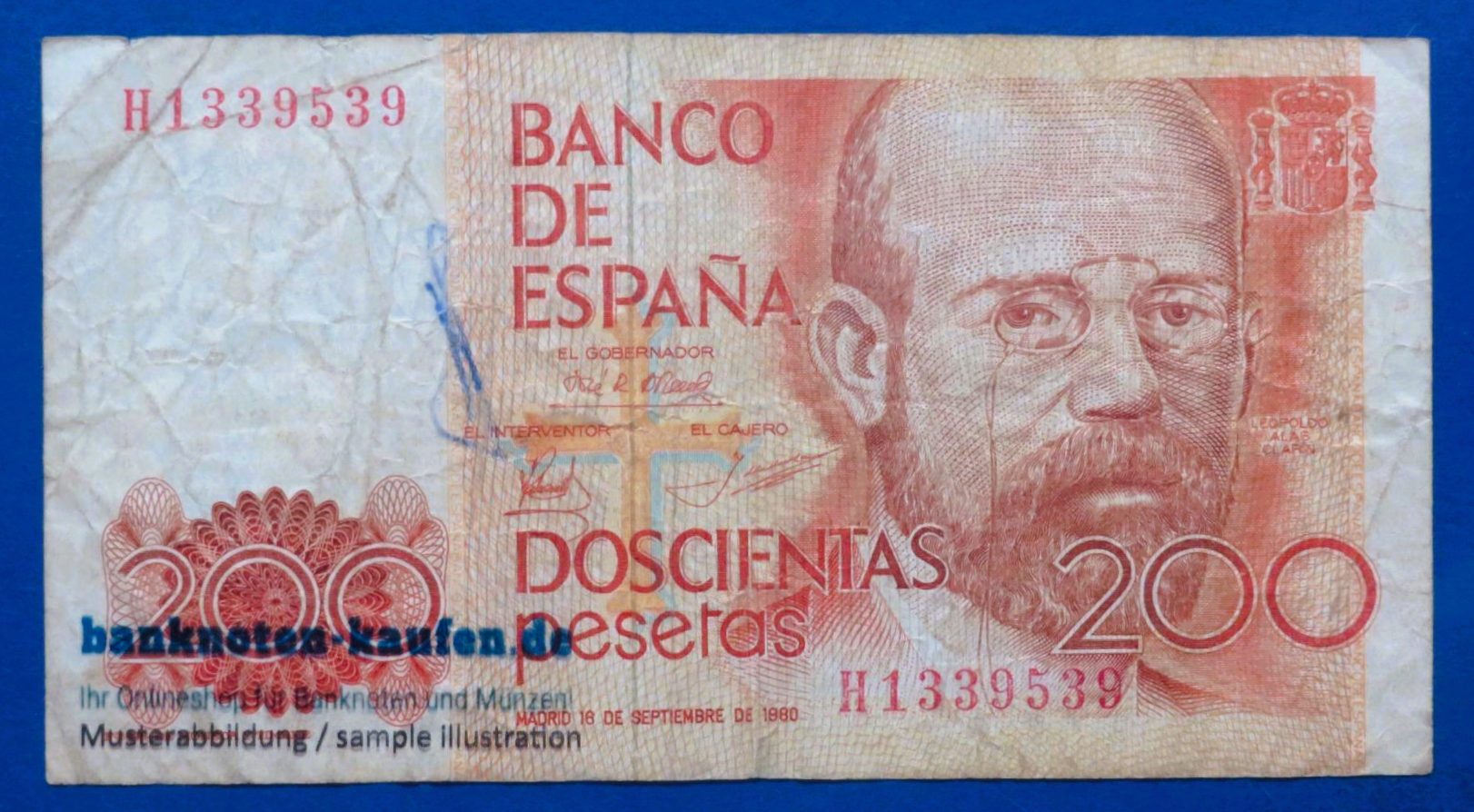 Spain, 200 Pesetas, 1980, circulated (USED / F), P-156