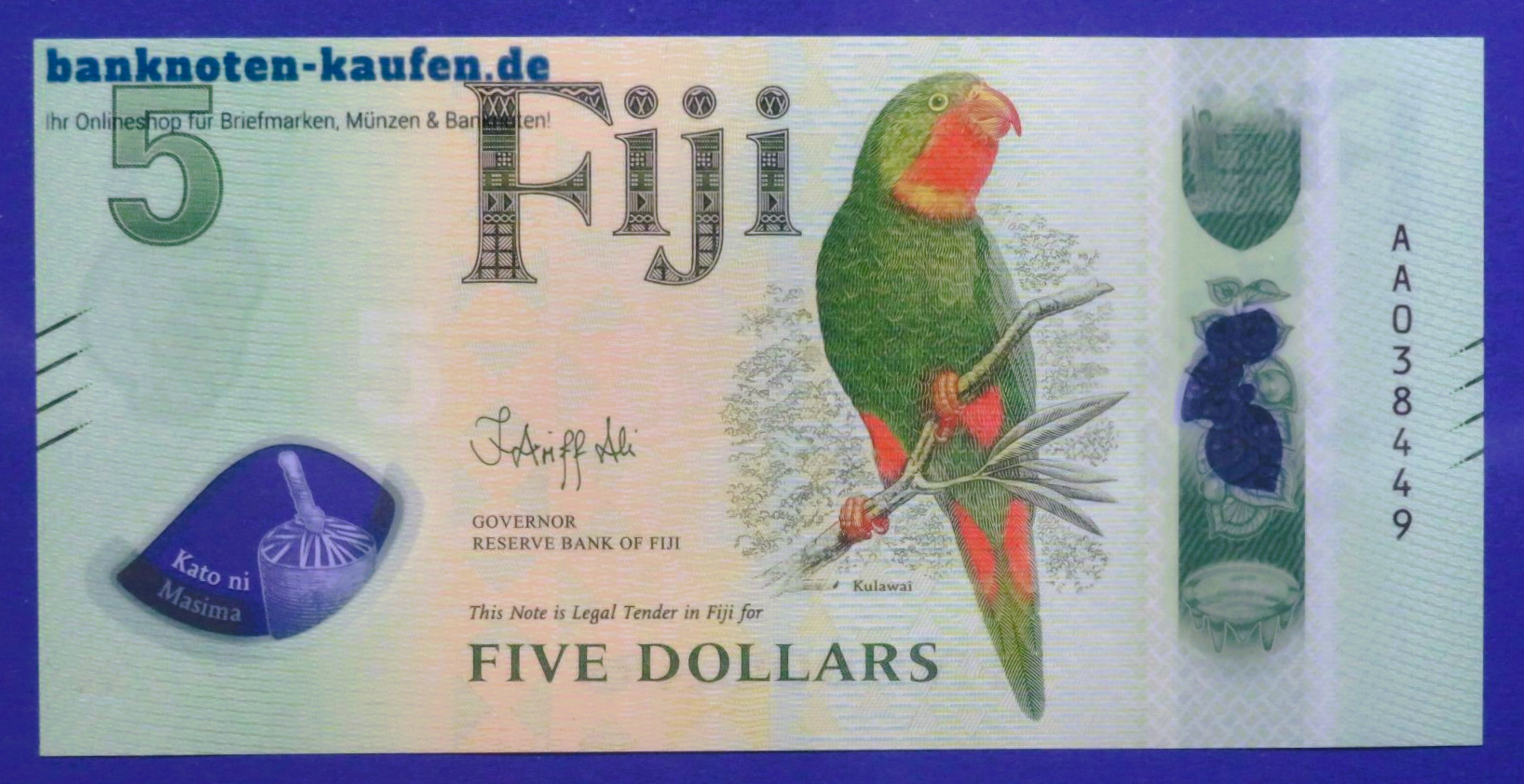Fiji, 5 Dollars, 2025ND, uncirculated (UNC), Polymer