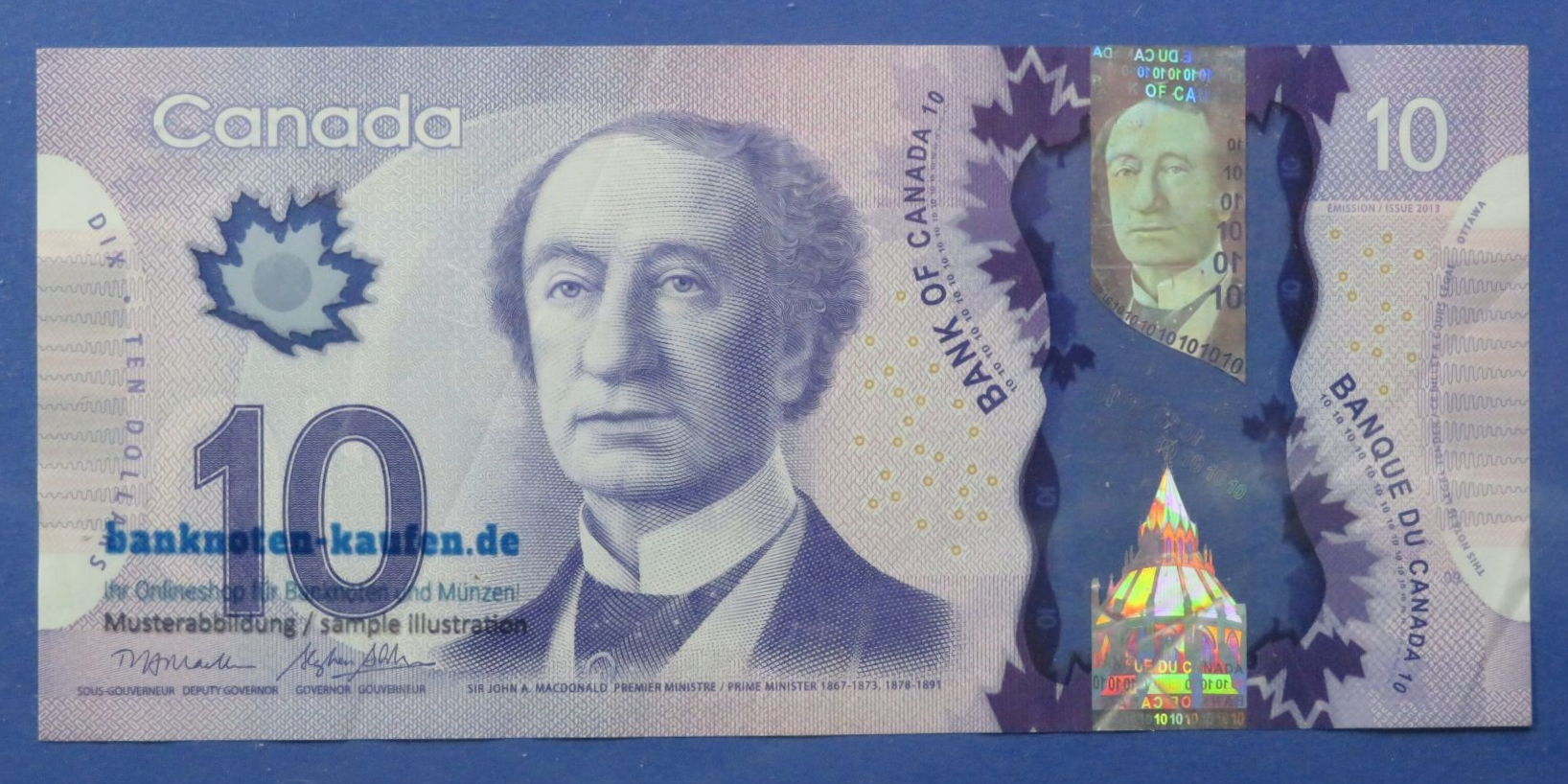 Canada, 10 Dollars, 2013, circulated (USED / VF), Polymer, P-107
