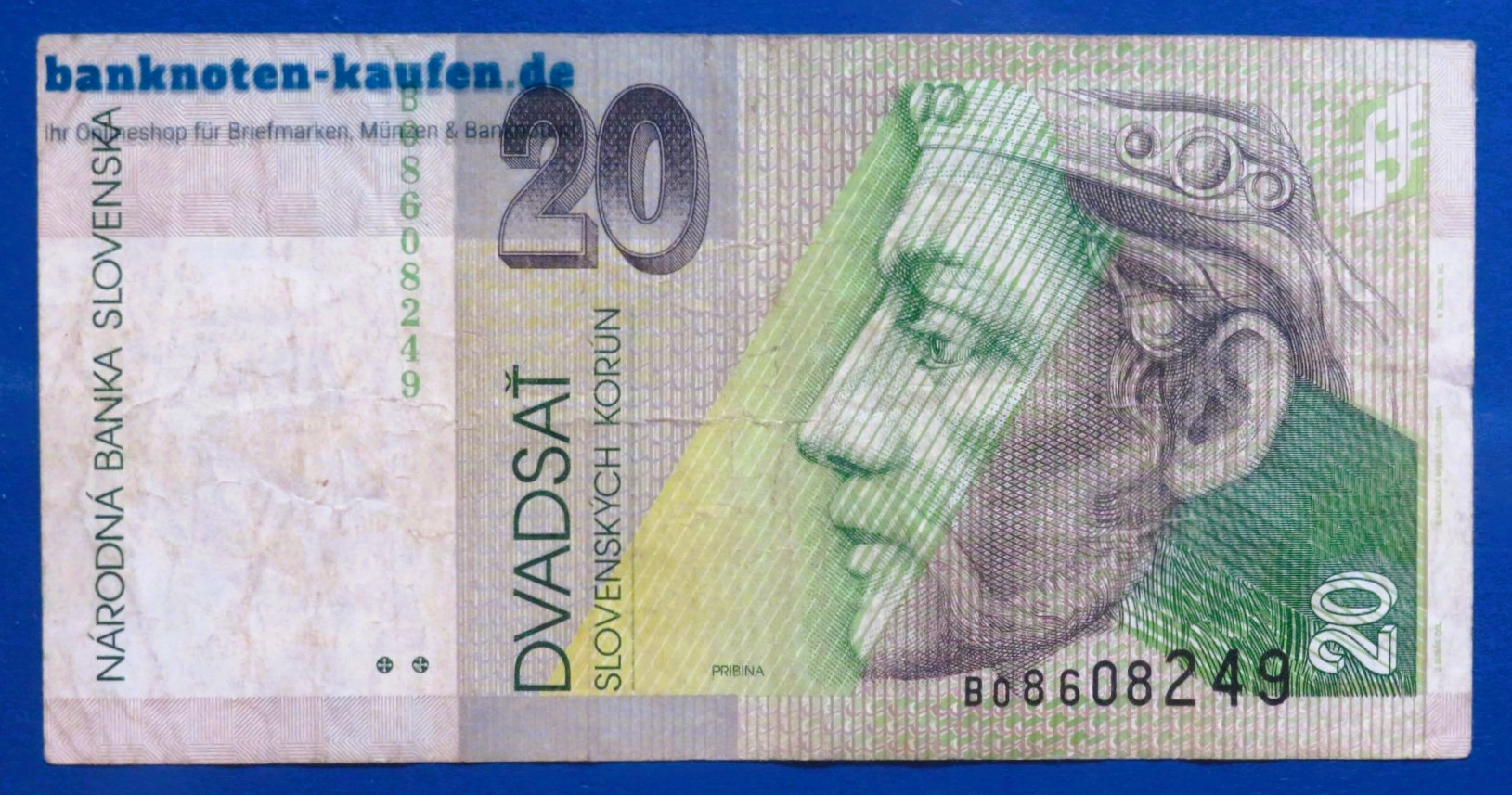 Slowakei, 20 Korun, 1993, gebraucht (USED / F), P-20a