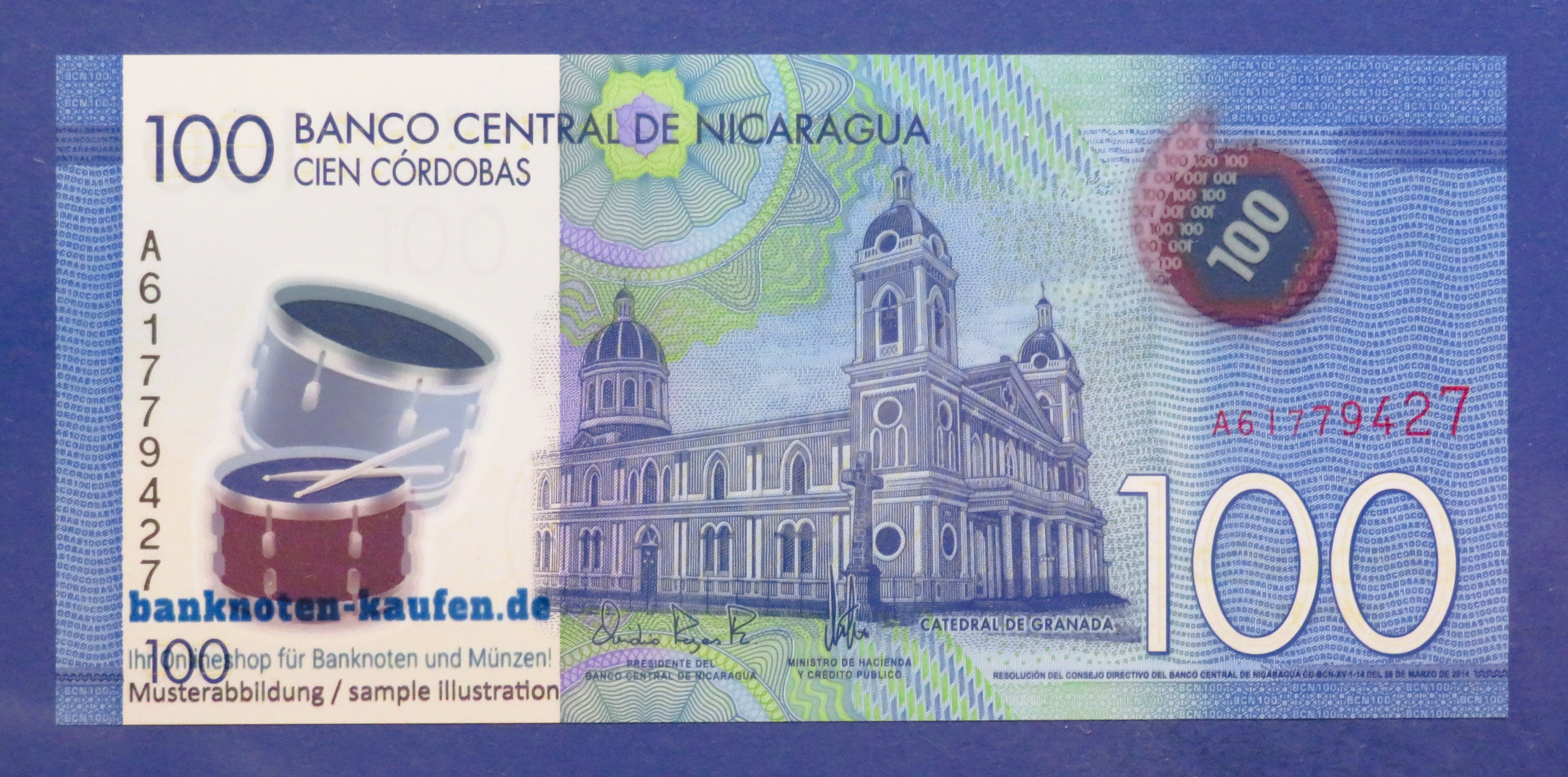 Nicaragua, 100 Cordobas, 2014, uncirculated (UNC), Polymer, P-212a