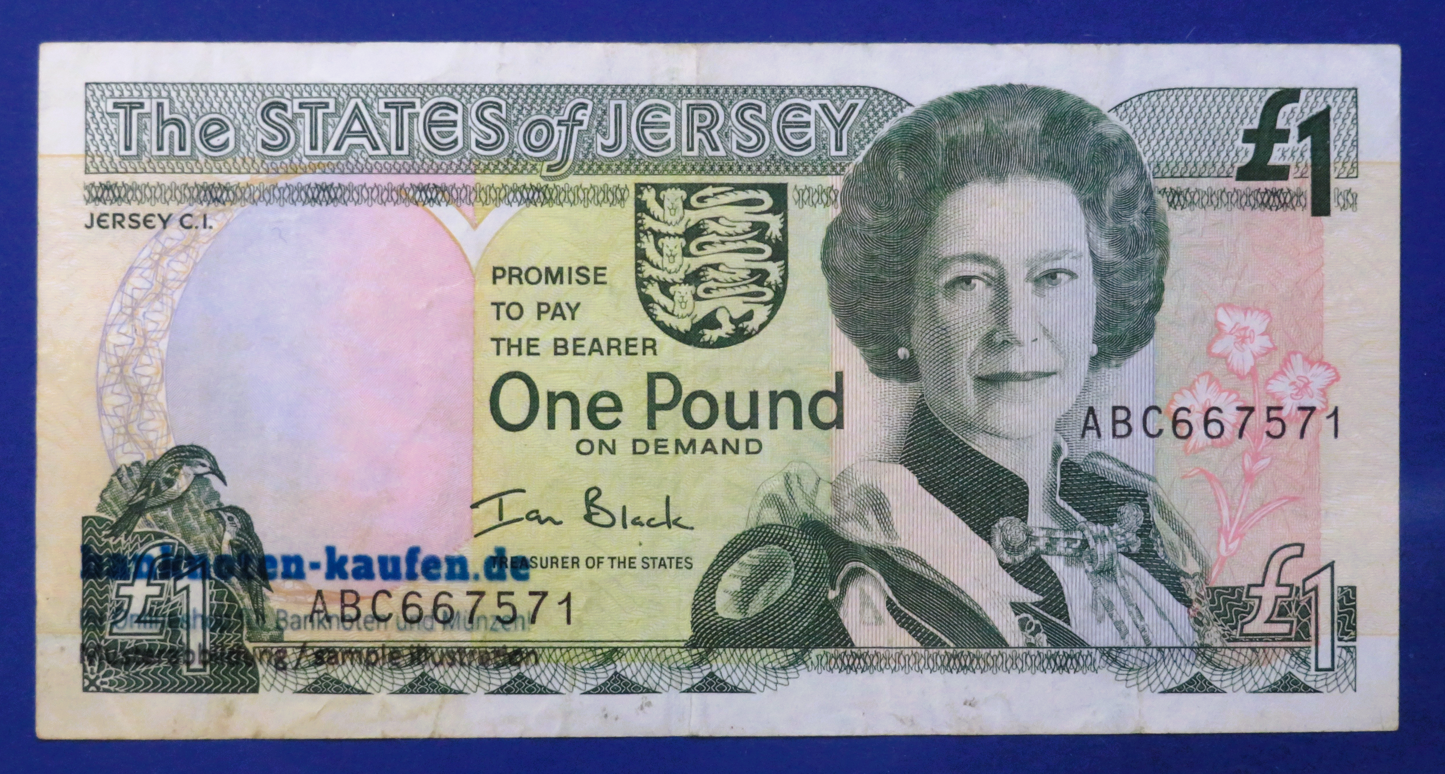 Jersey, 1 Pound, 2000ND, gebraucht (USED / VF), P-26b