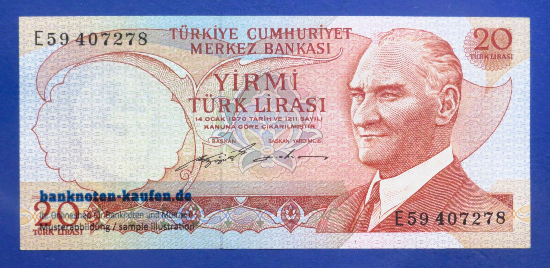 Turkey, 20 Lira, 1974ND, uncirculated (UNC), P-187