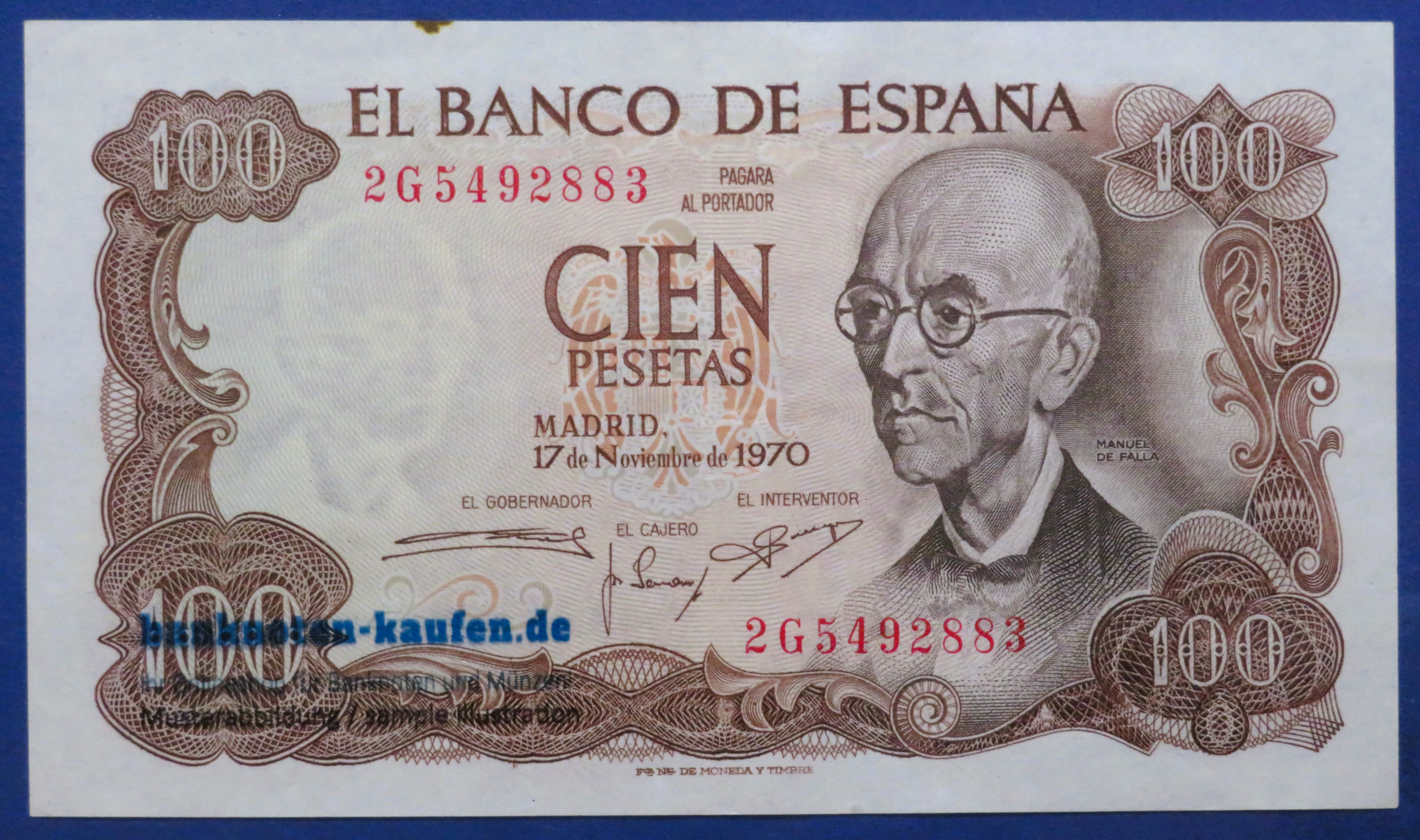 Spain, 100 Pesetas, 1970, circulated (USED / XF), P-152