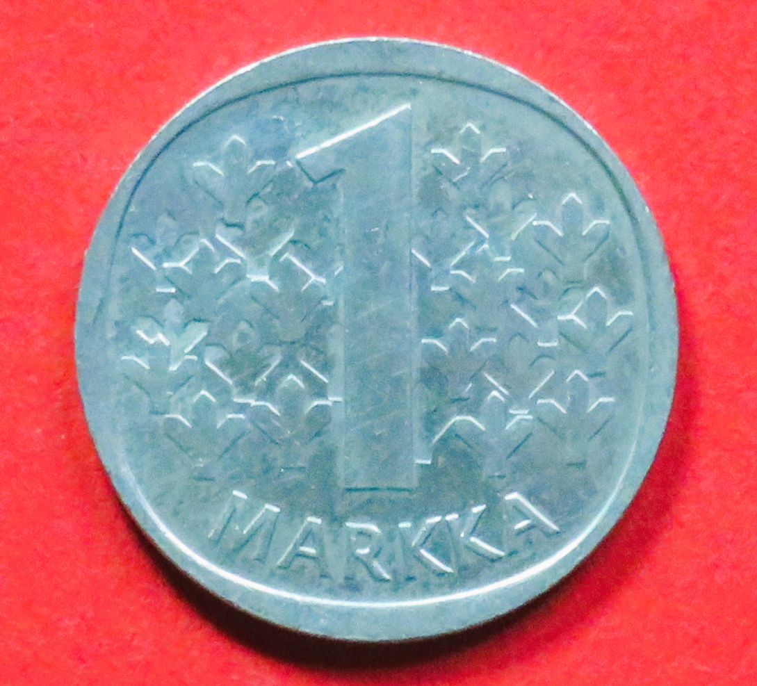 Finnland:  1 Markka, 1969-1993, gebraucht (used / ss-vz), # 51a