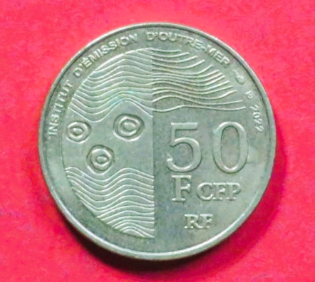 französisch Polynesien: 50 Francs, 2021+, gebraucht (used / ss-vz)