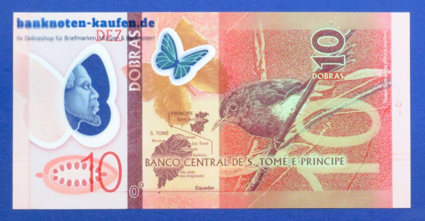 Sao Tome e Principe, 10 Dobras, 2016, kassenfrisch (UNC), Polymer, P-71