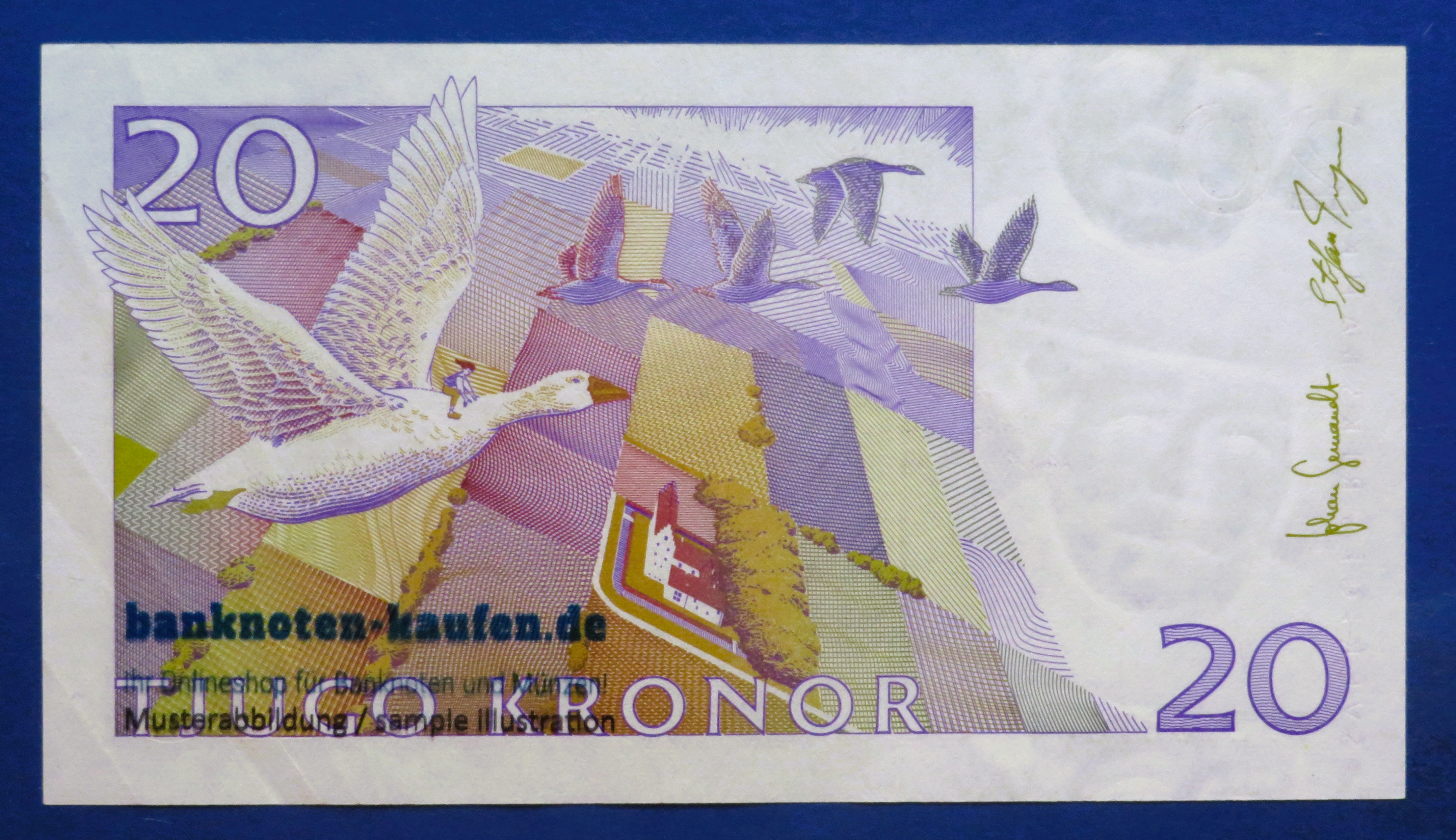Sweden, 20 Kronor, 2008, circulated (USED / VF+), P-63c