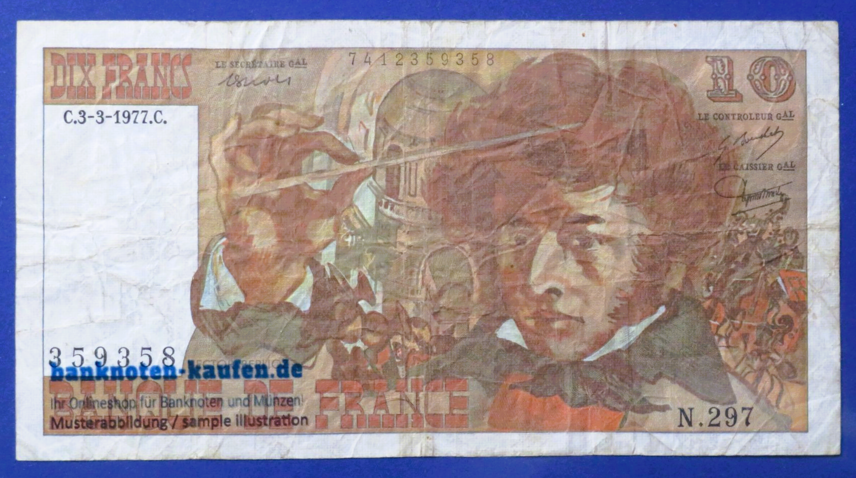 France, 10 Francs, 1977, circulated (USED / F), P-150c