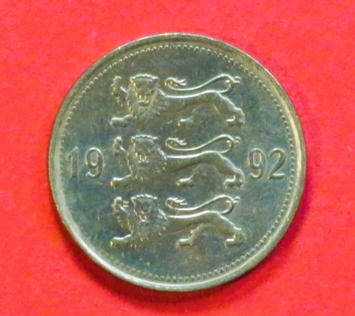 Estland:  50 Senti, 1992-2007, gebraucht (used / vz), # 25