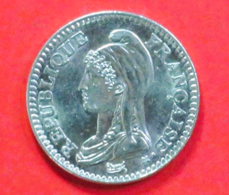 Frankreich:  1 Franc, 1992, gebraucht (used / ss+), Gedenkausgabe, # 295