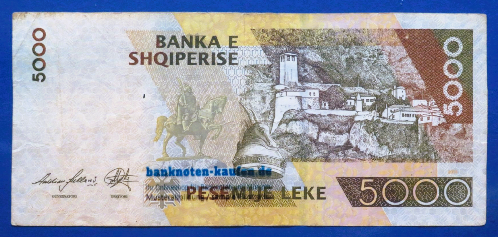 Albania - 5,000 Leke, 2013, circulated (USED / VF), P-75b