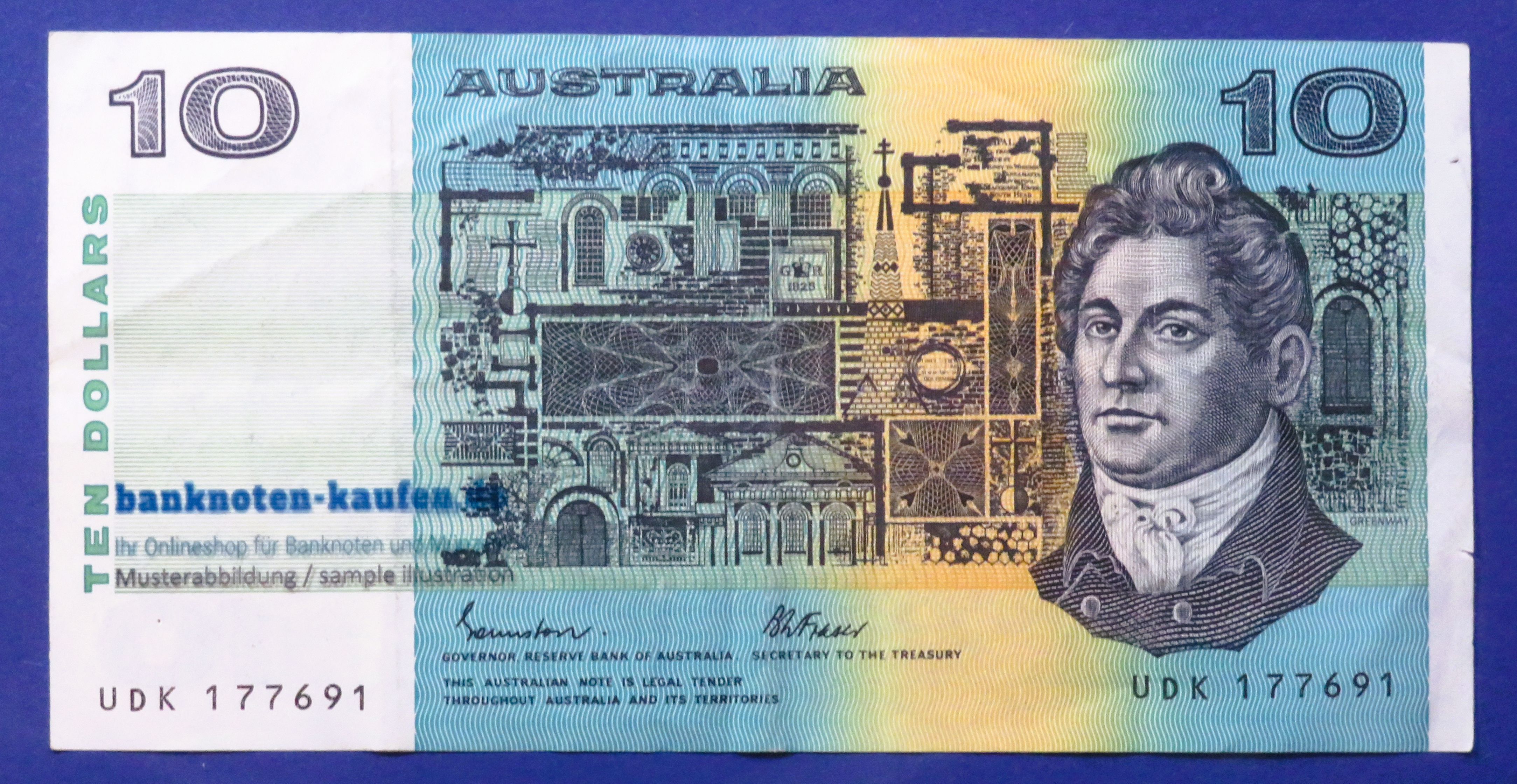 Australia, 10 Dollars, 1974-91ND, circulated (USED / VF), P-45e