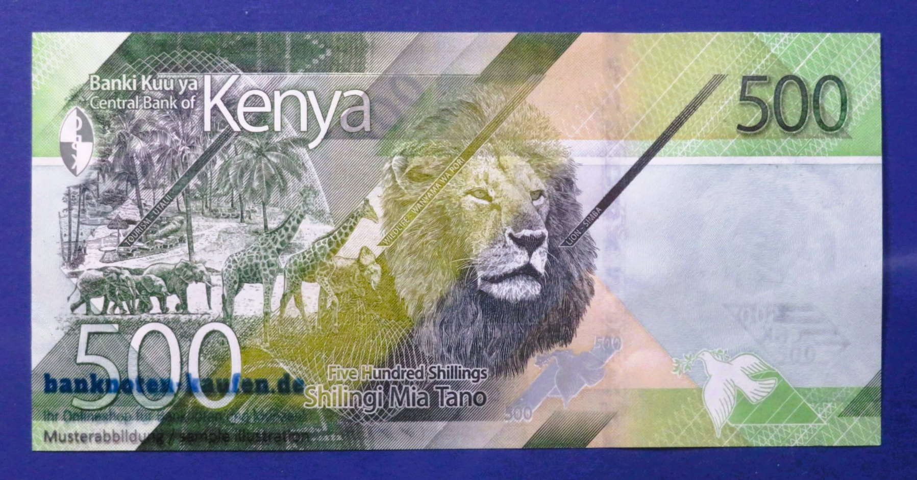Kenia, 500 Shillings, 2019, kassenfrisch (UNC), P-55
