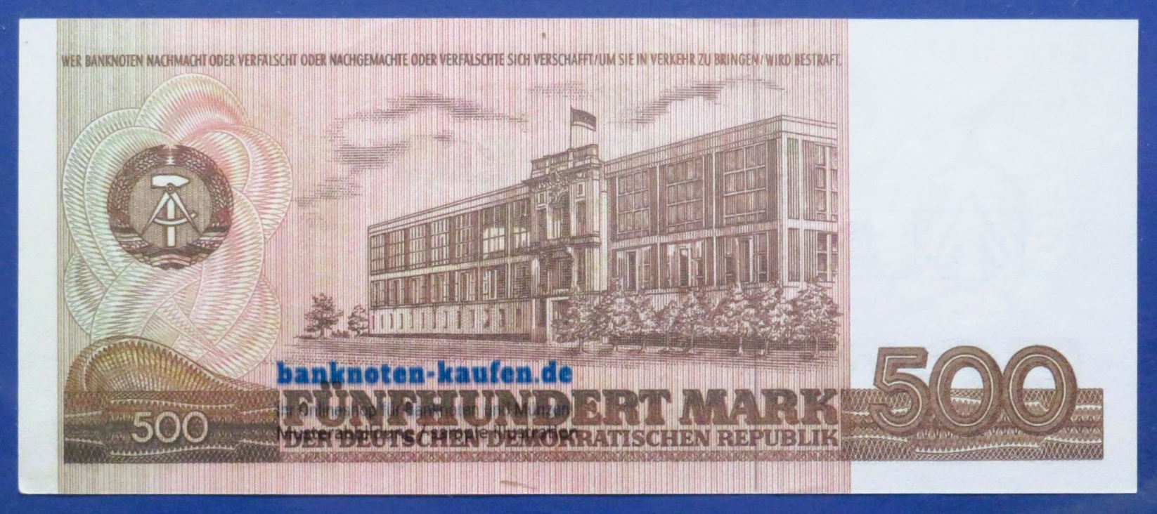 Deutsche Demokratische Republik (DDR), 500 Mark der DDR, 1985, Falschgeld