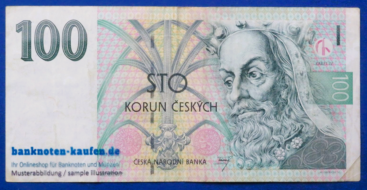 Czech Republic, 100 Korun, 1997,  circulated (USED / VF), P-18c
