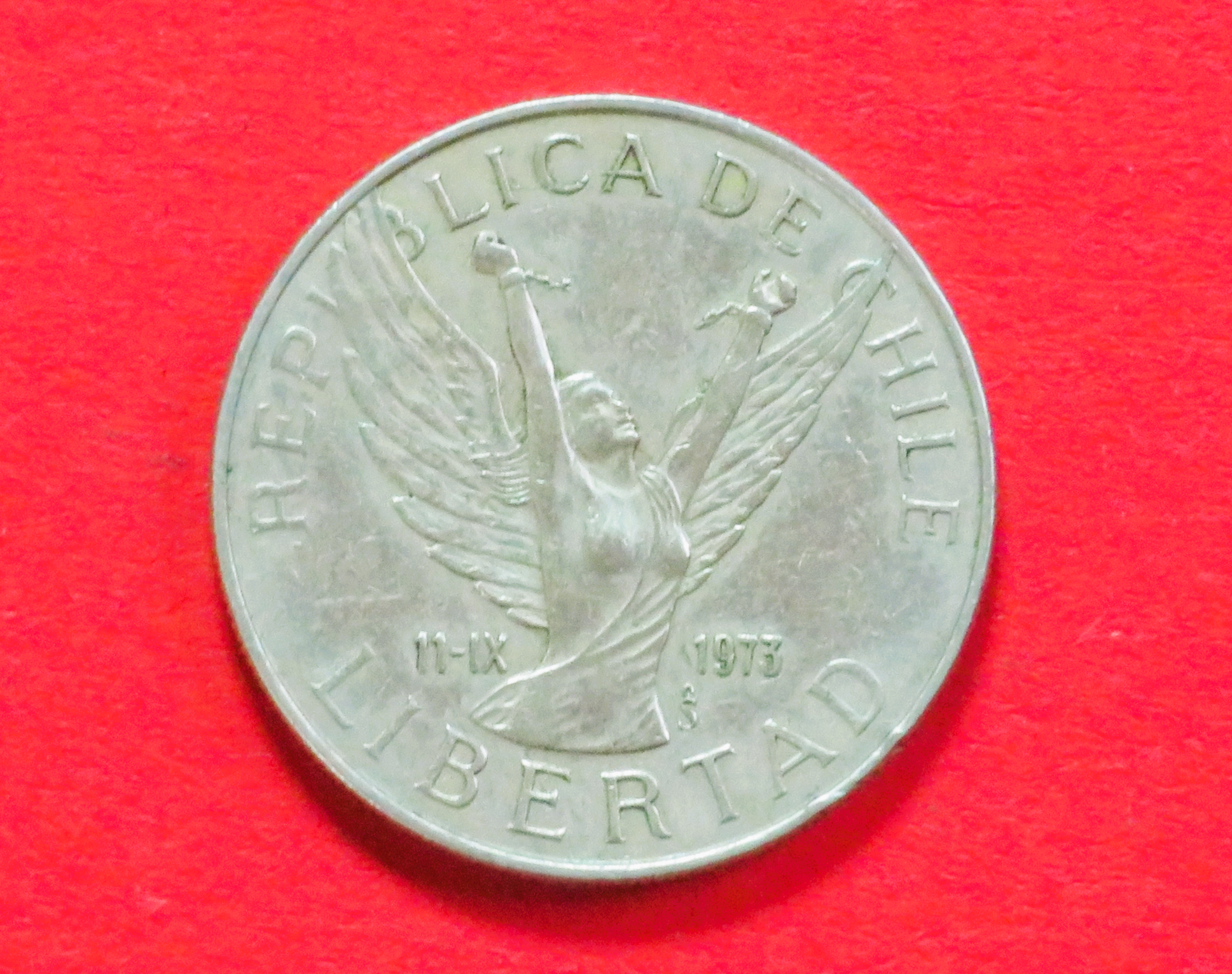 Chile: 5 Pesos, 1976-1980, gebraucht (used / ss), # 58