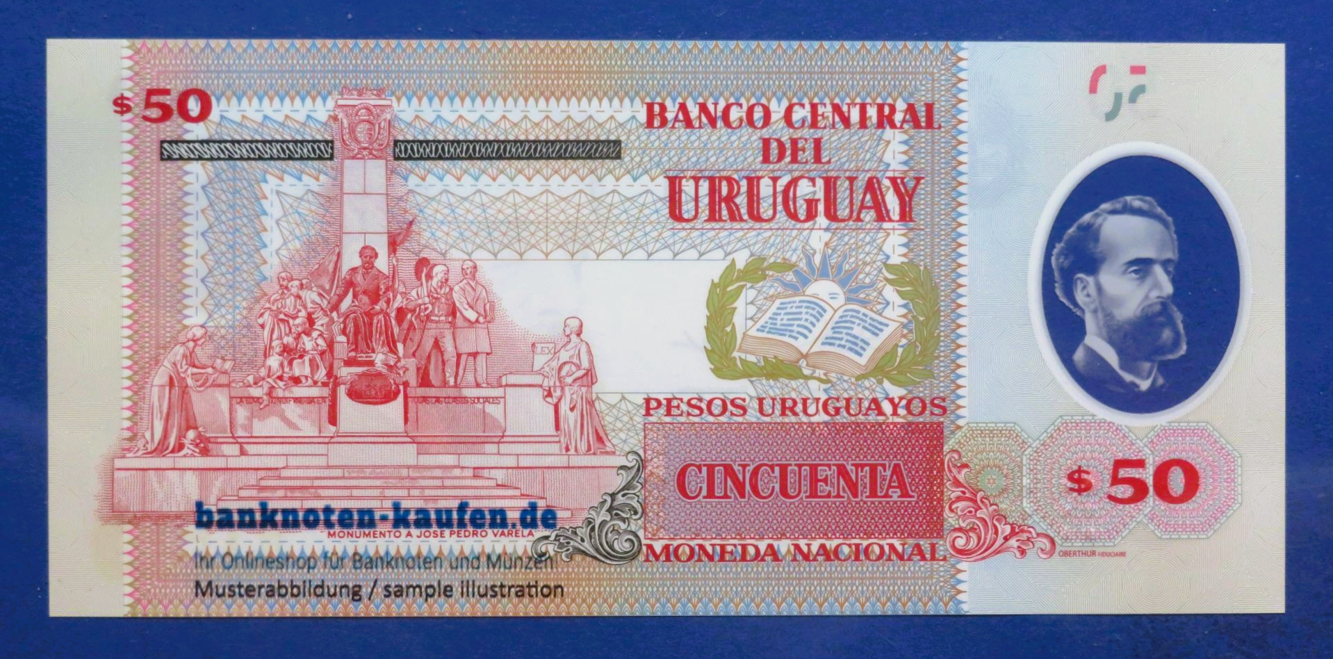 Uruguay, 50 Pesos Uruguayos, 2020, uncirculated (UNC), Polymer, P-102